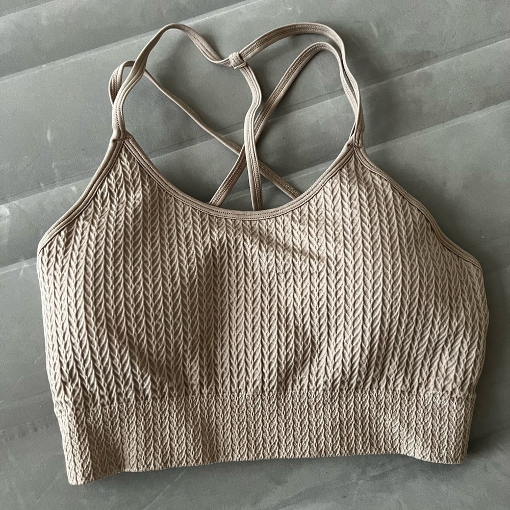 AYBL LUXE SEAMLESS SPORTS BRA - SAND